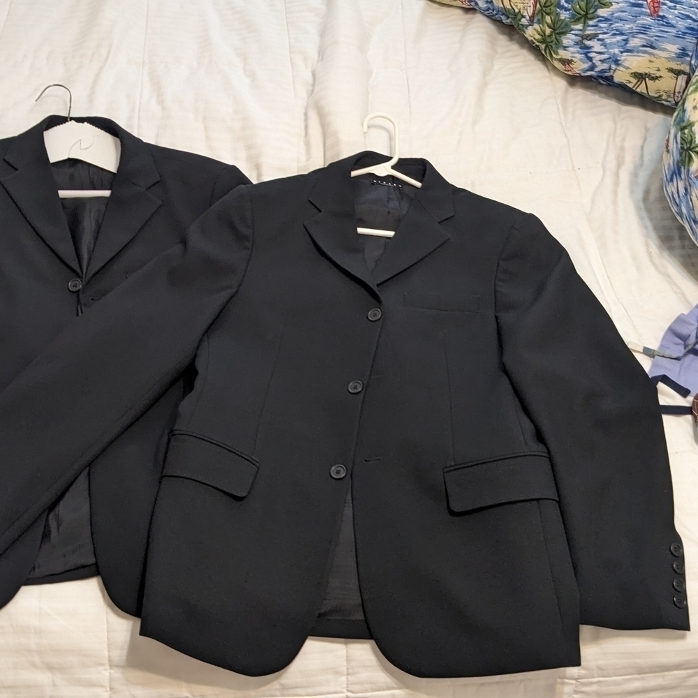 Sisley single breasted black suit jacket size 48 - Picture 2 of 9